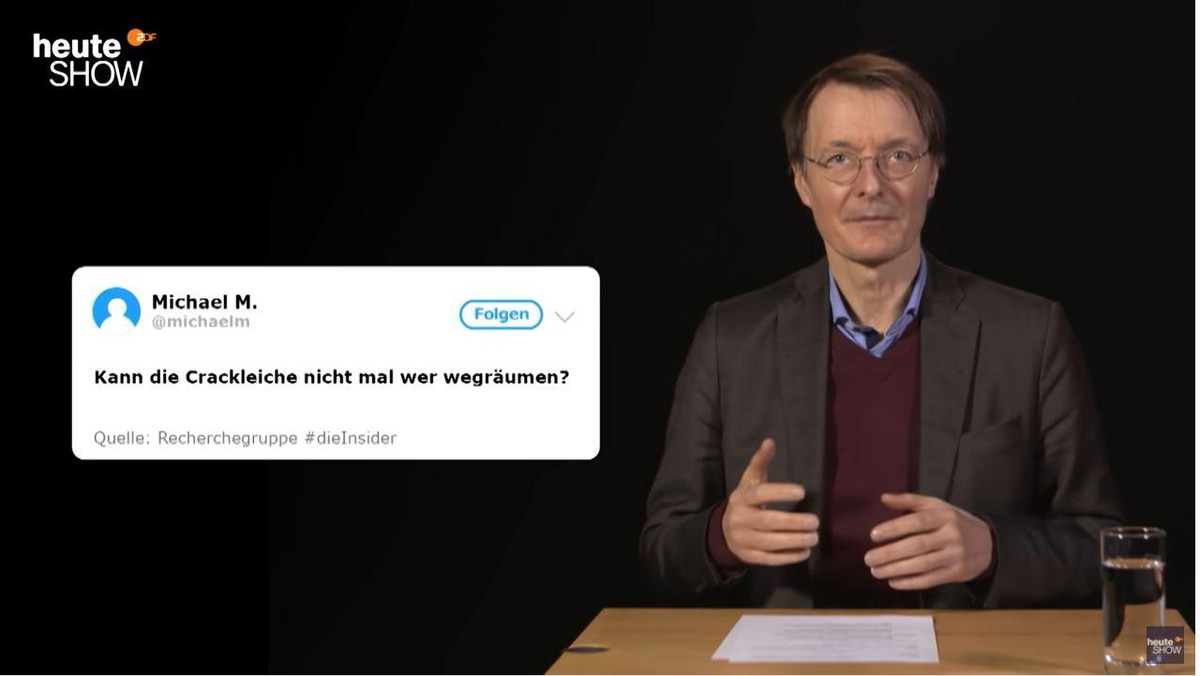 Karl Lauterbach antwortet auf Hass-Nachrichten: "Ich bin keine Leiche".
