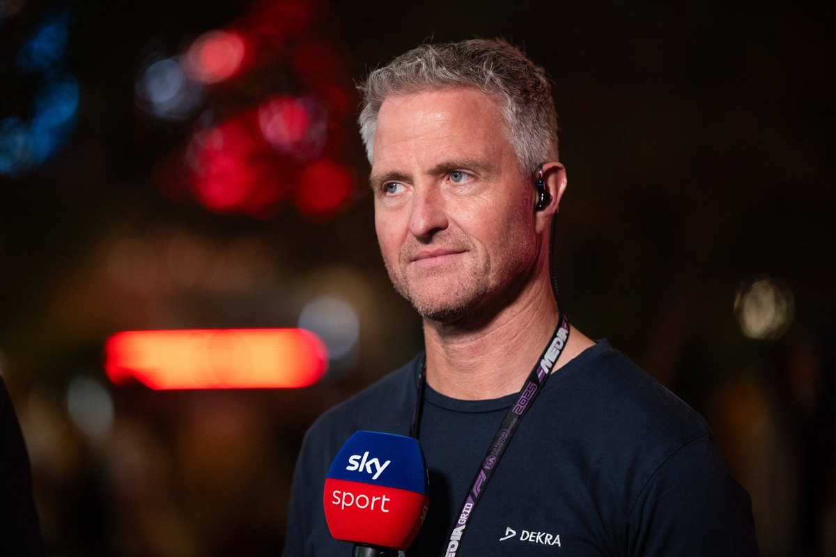 Ralf Schumacher Sky TV Experte, QTR, Formel 1 Weltmeisterschaft, Qatar Grand Prix, Lusail International Circuit, Sprint Qualifying, 28.11.2025 QTR, Formel 1 Weltmeisterschaft, Qatar Grand Prix, Lusail ...