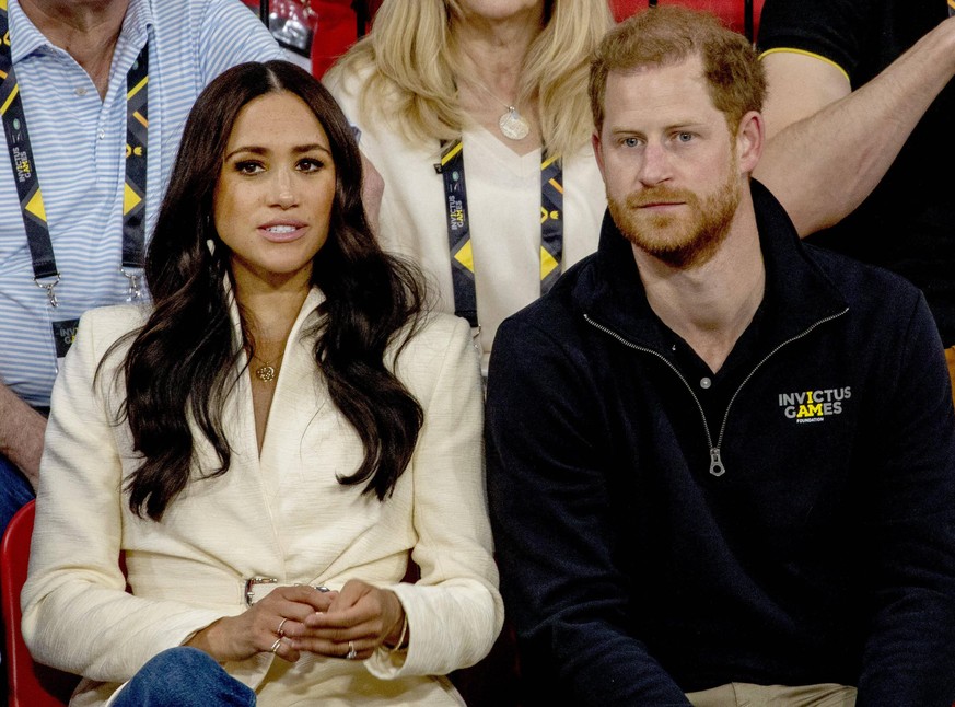 17-04-2022 The Hague Prince Harry, Duke of Sussex and Meghan Markle, Duchess of Sussex, attend the 2nd day of the 2020 Invictus Games, an international sporting event for wounded, injured and sick ser ...