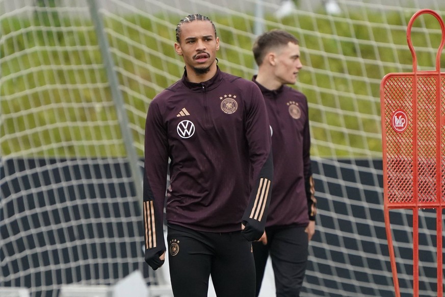 Leroy Sane Deutschland Germany - 14.11.2023: Training Deutsche Nationalmannschaft, DFB-Campus Frankfurt *** Leroy Sane Germany Germany 14 11 2023 Training German national team, DFB Campus Frankfurt