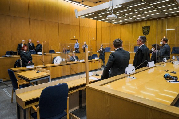 Urteilsverkündung gegen den Mörder von Walter Lübcke vor dem Oberlandesgericht in Frankfurt.