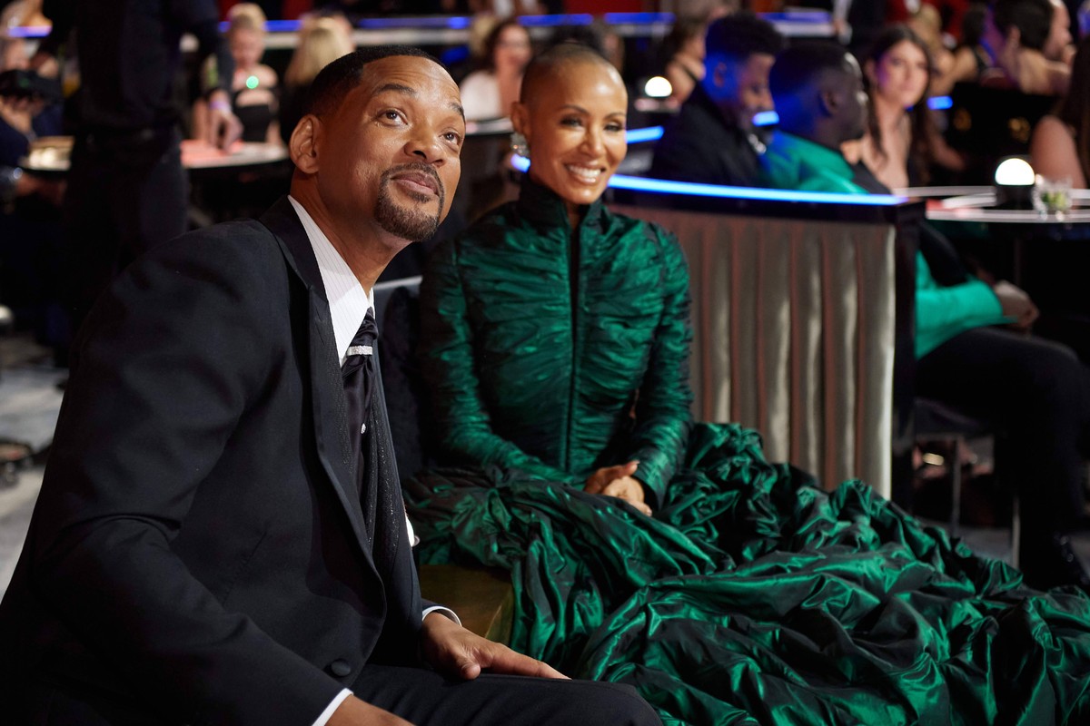 Will Smith and Jada Pinkett Smith during the live ABC telecast of the 94th Oscars at the Dolby Theatre at Ovation Hollywood in Los Angeles, CA, on Sunday, March 27, 2022. PUBLICATIONxINxGERxSUIxAUTxON ...