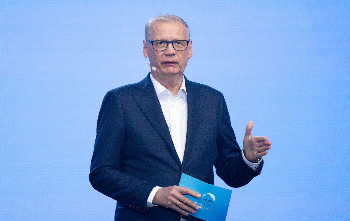 16.05.2024, Baden-Württemberg, Mannheim: Günther Jauch, Moderator, nimmt an der Verabschiedung des SAP-Mitgründers Plattner teil. Foto: Marijan Murat/dpa +++ dpa-Bildfunk +++