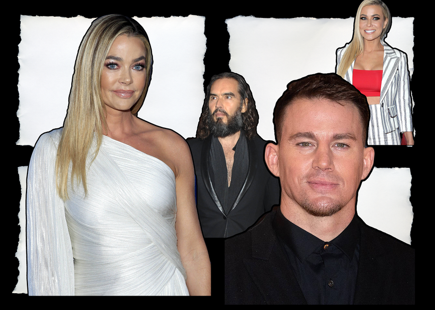 Denise Richards (l.), Channing Tatum (2. v. r.), Russel Brand und Carmen Electra (r.) hatten früher ganz andere Jobs.