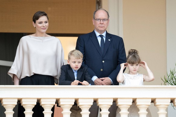 NO TABLOIDS: Saint Jean Day Ceremony - Monaco NO TABLOIDS: Prince Albert II of Monaco , Princess Charlene of Monaco, Prince Jacques of Monaco and Princess Gabriella of Monaco attend the Saint Jean Day ...
