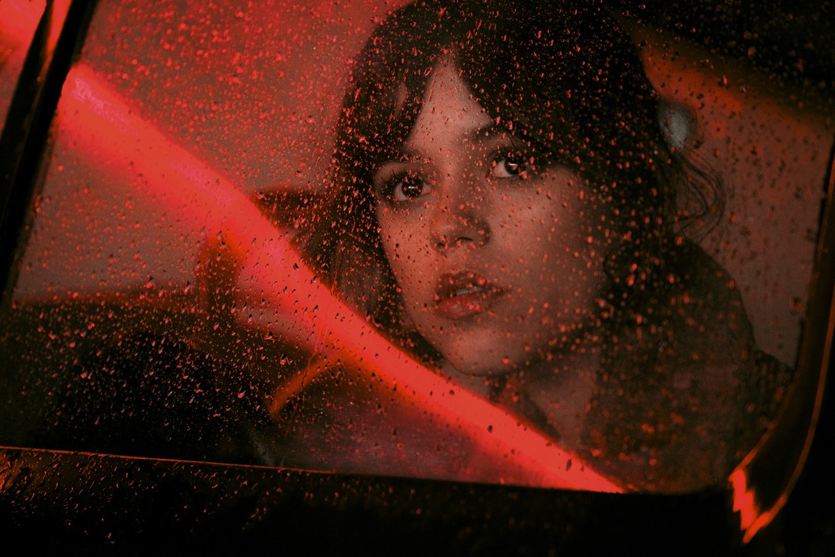 This image released by Lionsgate shows Jenna Ortega in a scene from &quot;Hurry Up Tomorrow.&quot; (Andrew Cooper/Lionsgate via AP)