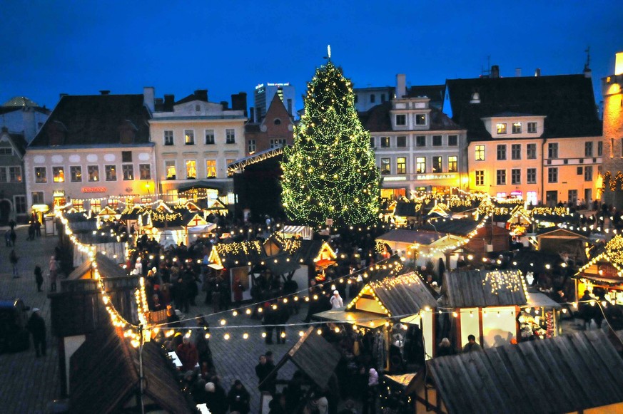 Weihnachtsmarkt in Tallinn.