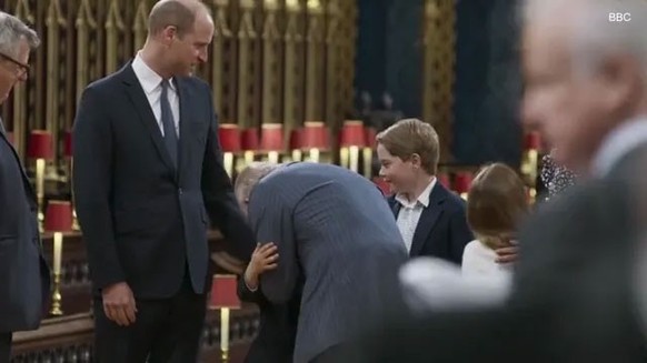 Louis durfte sich über eine Umarmung von Charles freuen.