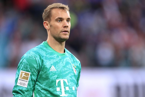 NEUER Manuel Torwart Team FC Bayern Muenchen DFL Fussball Bundesliga Saison 2019-2020 Spiel RB Leipzig - FC Bayern Muenchen 1 : 1 am 14. 09. 2019 in Leipzig DFL REGULATIONS PROHIBIT ANY USE OF PHOTOGR ...