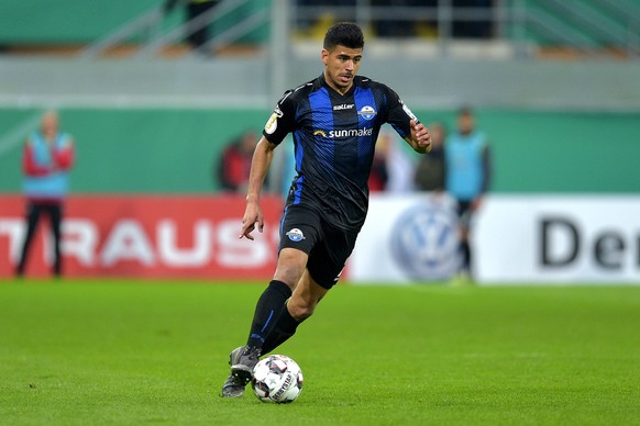 02-04-2019 / pmk / NB114789 Fussball/Herren DFB-Pokal Saison 2018/2019 SC Paderborn 07 Mohamed DRAEGER (25) Paderborn *** 02 04 2019 pmk NB114789 Football Men DFB Cup Season 2018 2019 SC Paderborn 07  ...