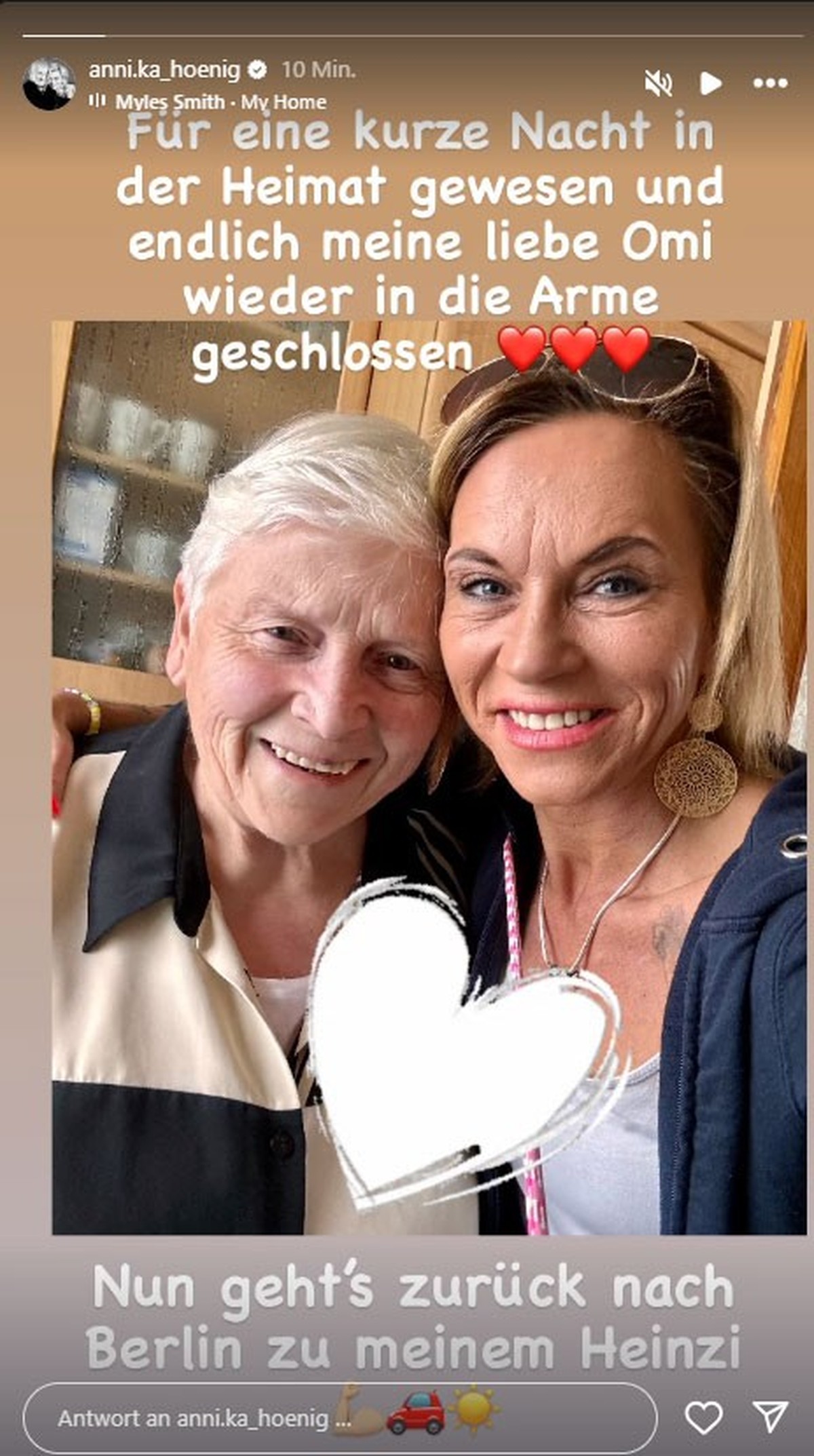 Annika Kärsten-Hoenig besuchte ihre Großmutter.