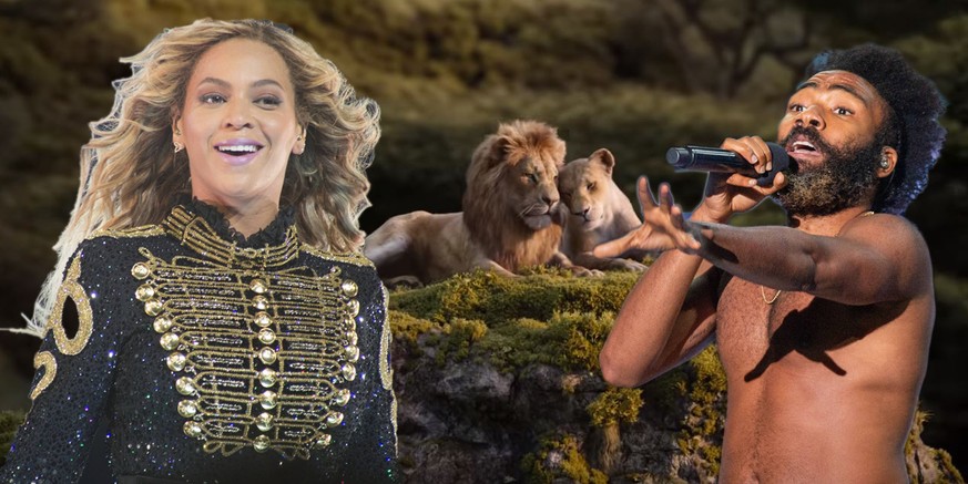 Beyoncé leiht Nala ihre Stimme, Donald Glover aka Childish Gambino Simba.