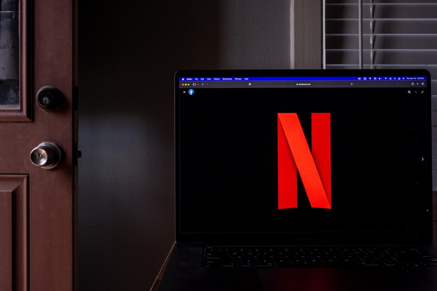 HOUSTON, TEXAS - APRIL 19: In this photo illustration, the Netflix emblem is shown on a laptop on April 19, 2022 in Houston, Texas. The company Netflix is expected to report its first-quarter earnings ...