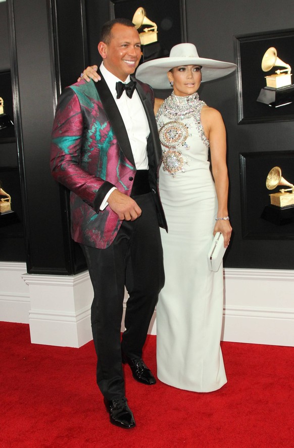 10 February 2019 - Los Angeles, California - Alex Rodriguez, Jennifer Lopez. 61st Annual GRAMMY Awards held at Staples Center. Photo Credit: AdMedia 235156 2019-02-10 California Los Angeles Etats-Unis ...