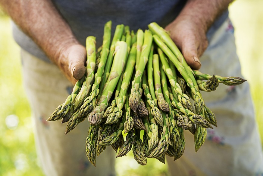 Frischer grüner Spargel eignet sich für viele Rezepte.