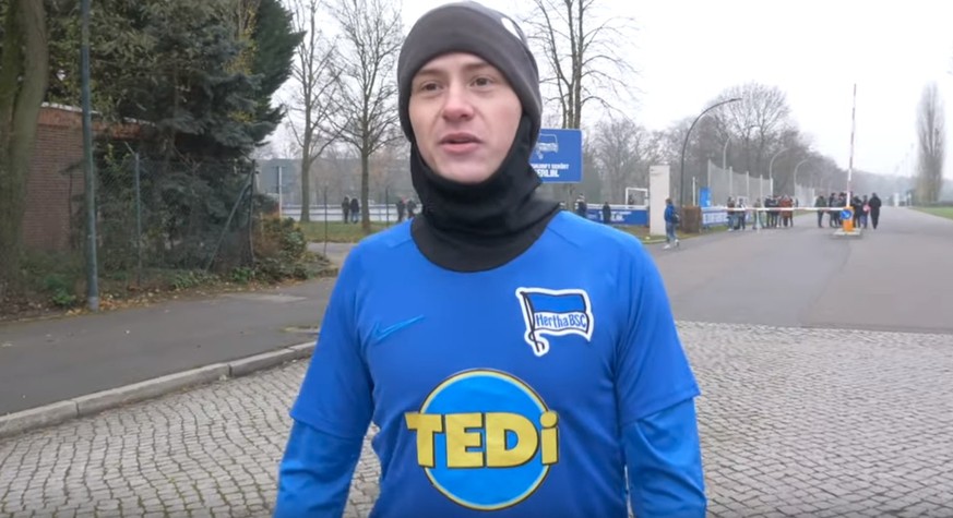 Youtuber Marvin im Hertha-Training