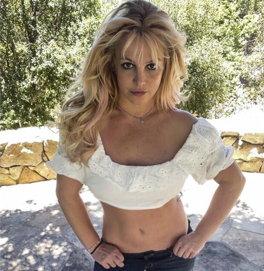 Screenshot of Britney Spears, latest post on social media., Credit:B4859 / Avalon