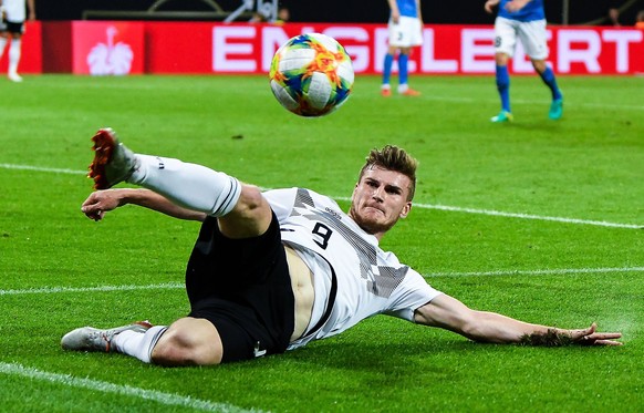 11.06.2019, xpsx, Fussball EM Qualifikation 2020, Deutschland - Estland emspor, v.l. Timo Werner (Deutsche Fussball Nationalmannschaft DFB) (DFL/DFB REGULATIONS PROHIBIT ANY USE OF PHOTOGRAPHS as IMAG ...