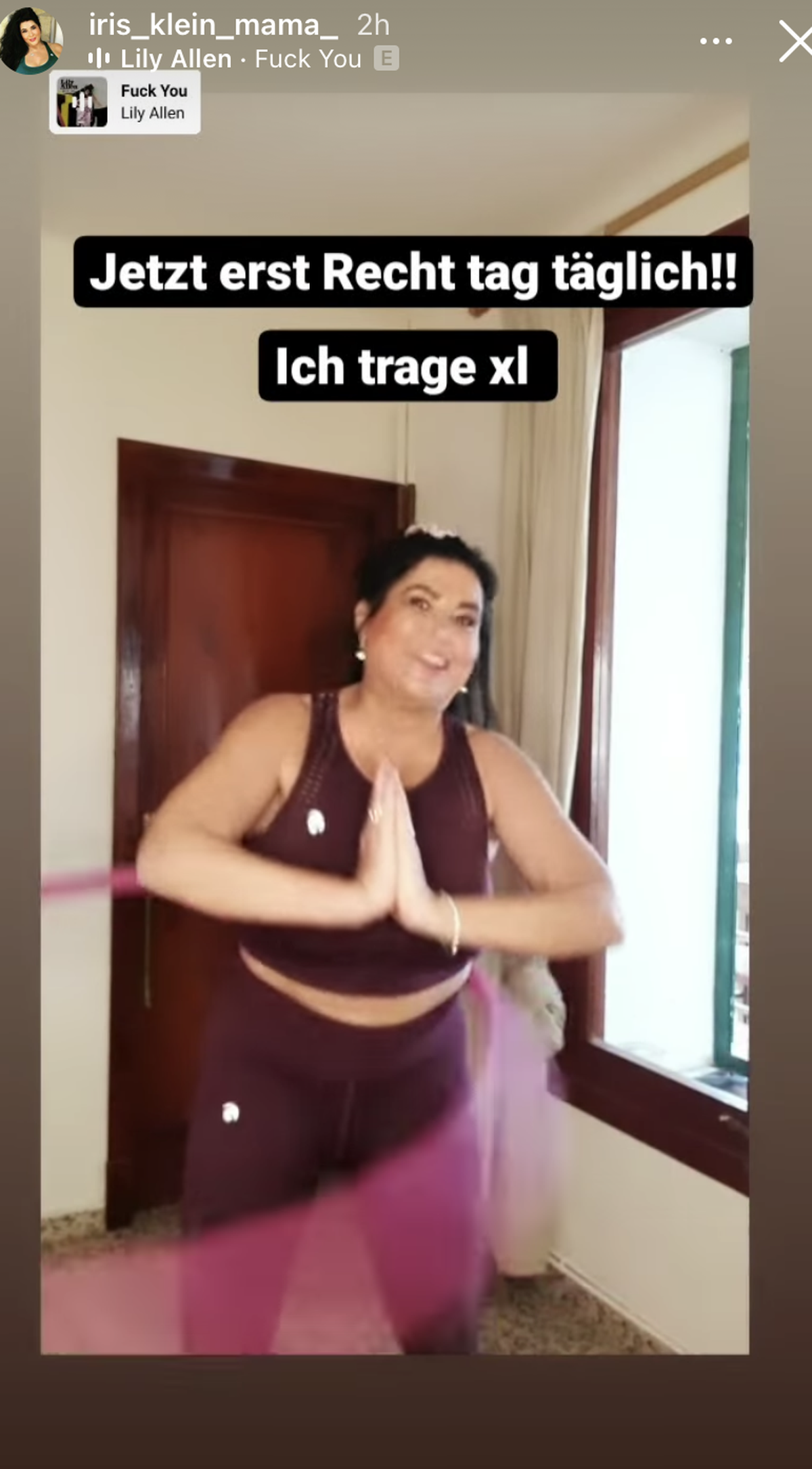 Iris Klein reagierte mit einem weiteren Bild auf die Nachricht von Amira.