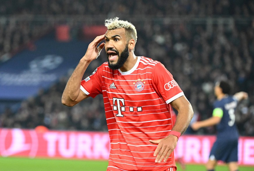 Fussball, Herren, Saison 2022/2023, Champions League Achtelfinale, Hinspiel, Paris Saint-Germain - FC Bayern München, Eric Maxim Choupo-Moting FC Bayern München, 14.02. 2023, *** Football, Men, Season ...