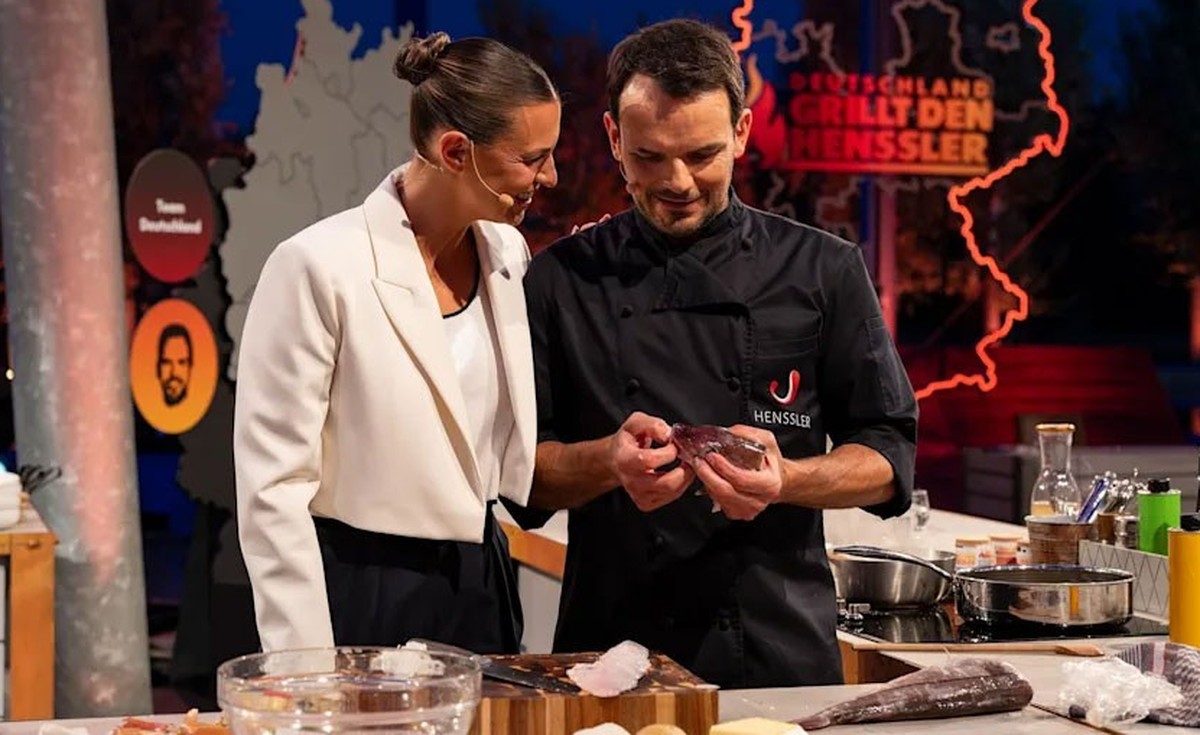 Laura Wontorra und Steffen Henssler lieferten sich schon so manches Wortgefecht.