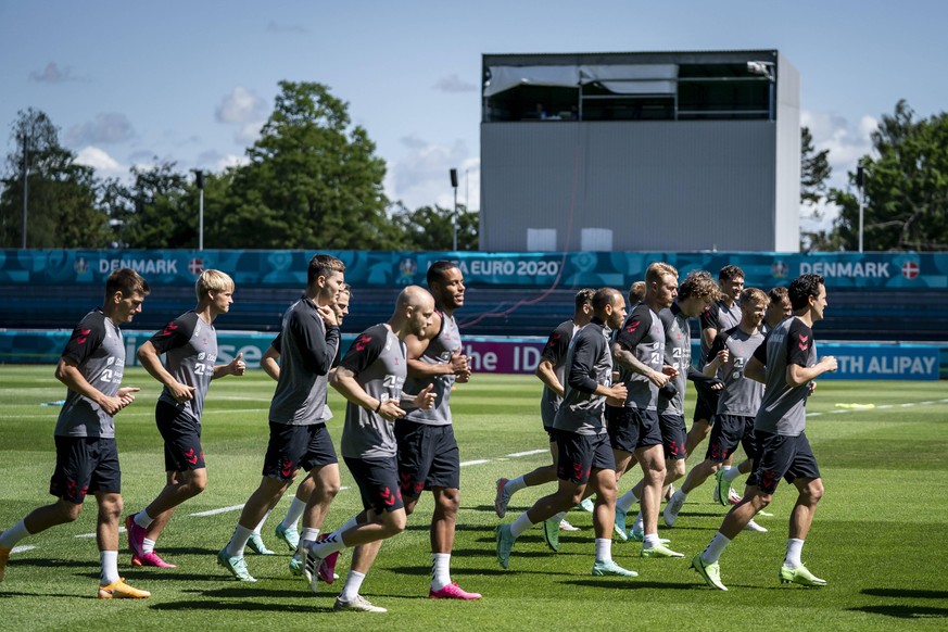 Landsholdets traening i Helsingoer, tirsdag den 15. juni 2021.. , Elsinore Denmark *** National team training in Helsingoer, Tuesday 15 June 2021, Elsinore Denmark PUBLICATIONxINxGERxSUIxAUTxONLY Copy ...