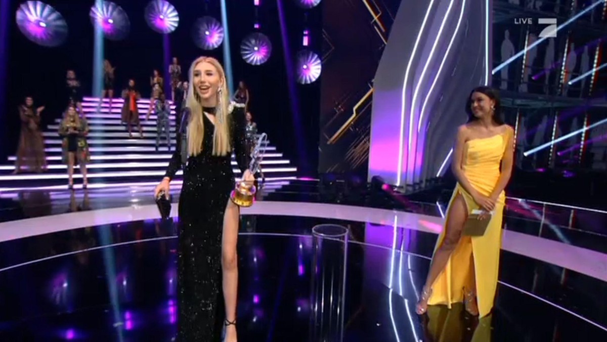 Tamara: Nach dem Award hielt sie ihre Dankesrede.