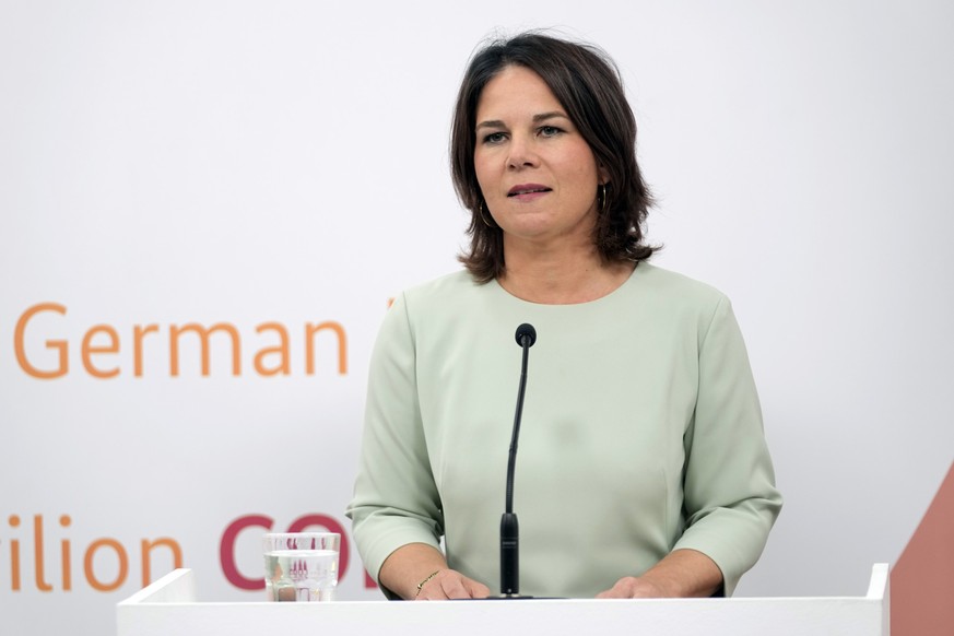 German Foreign Minister Annalena Baerbock, speaks at the COP27 U.N. Climate Summit, Thursday, Nov. 17, 2022, in Sharm el-Sheikh, Egypt. (AP Photo/Peter Dejong)