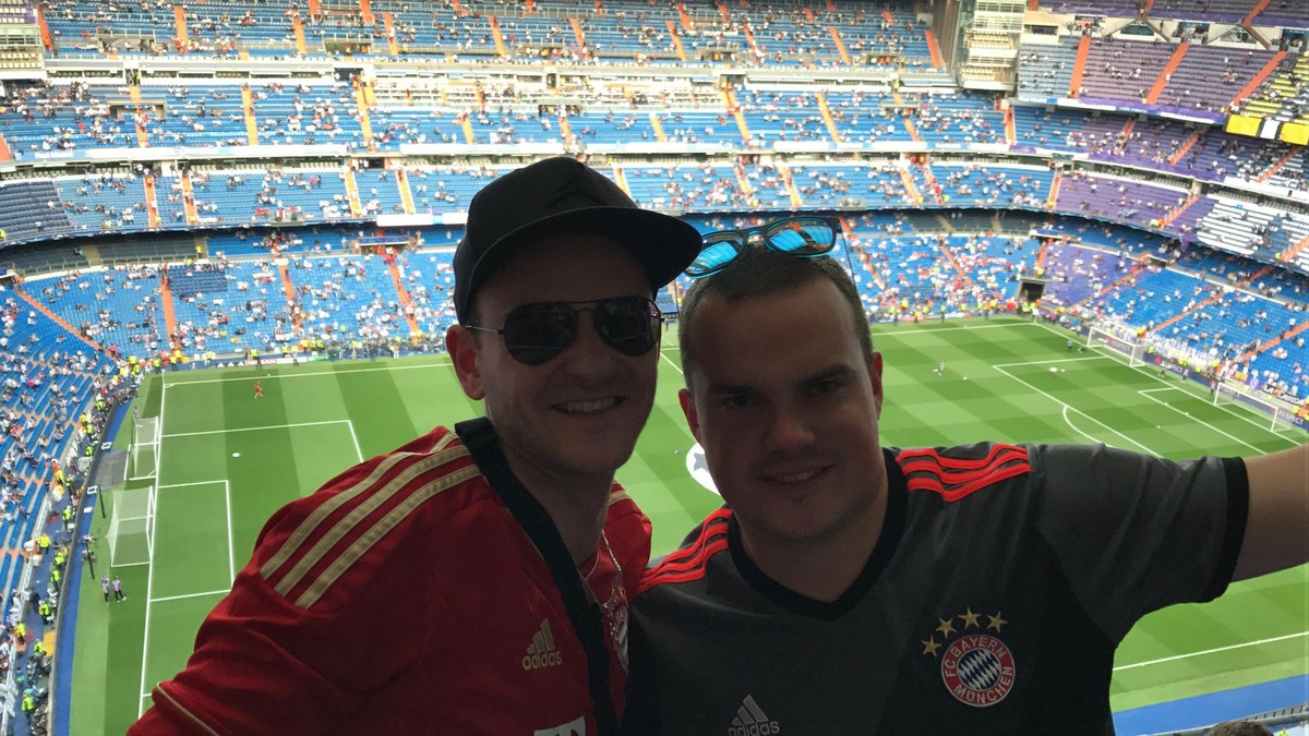 Andy, hier rechts beim Auswärtsspiel in Madrid, findet die Aussagen der Bayern-Bosse gut.