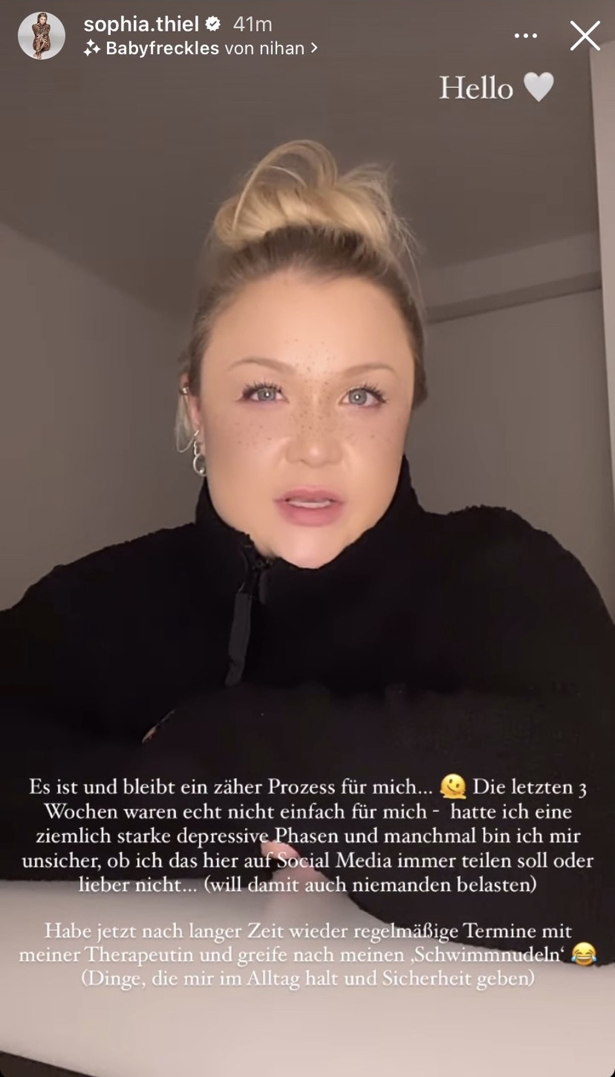 Sophia Thiel geht offen mit damit um, wie es ihr wirklich geht.