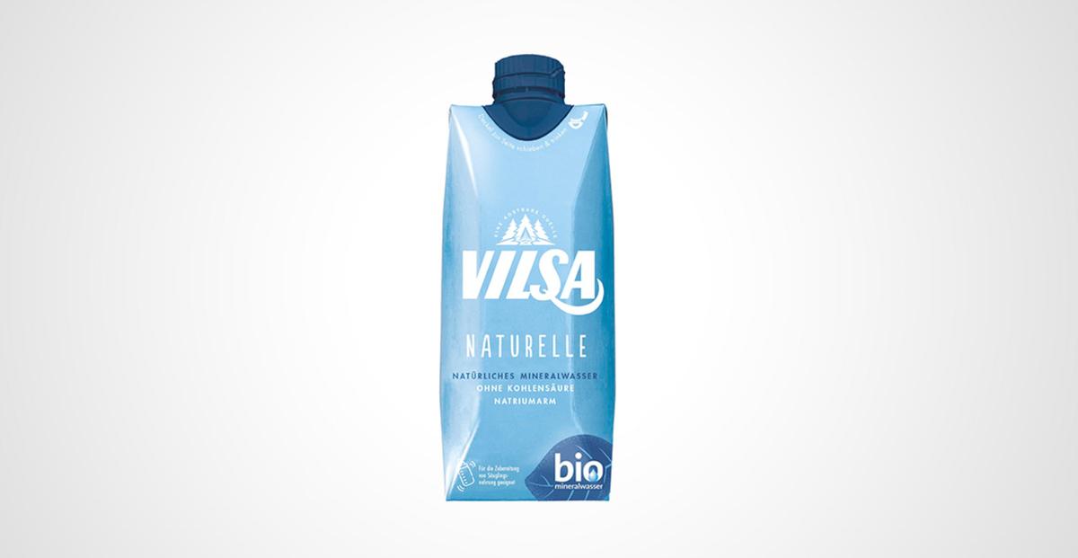 Wasser von Vilsa gibt es ab Mai im Tetra Pak zu kaufen.