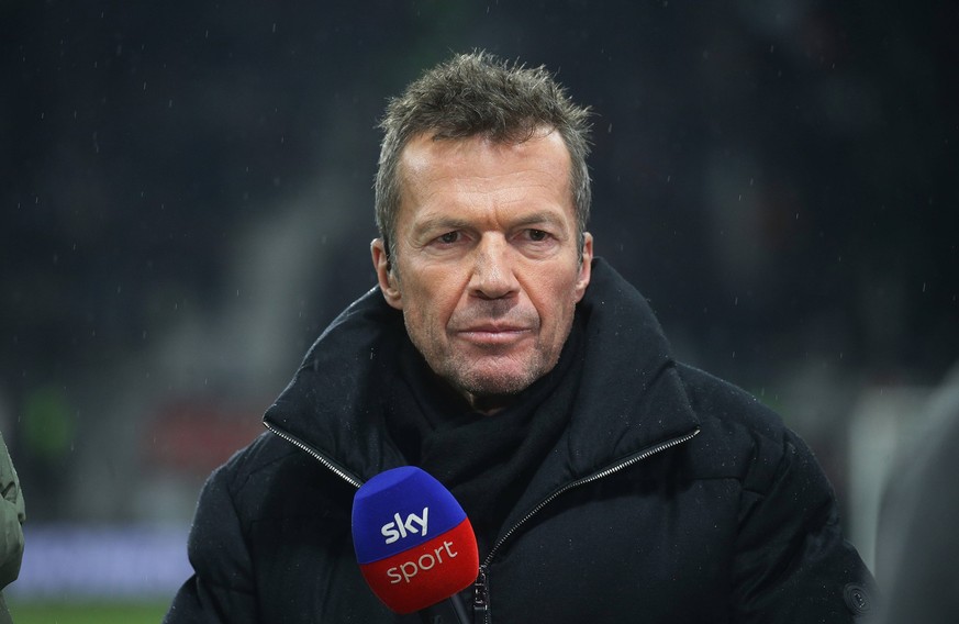 Frankfurt , Fußball Bundesliga, Saison 2023 / 2024, Eintracht Frankfurt vs. VfB Stuttgart , Lothar Matthäus Gemäß den Vorgaben der DFL Deutsche Fußball Liga ist es untersagt, in dem Stadion und/oder v ...