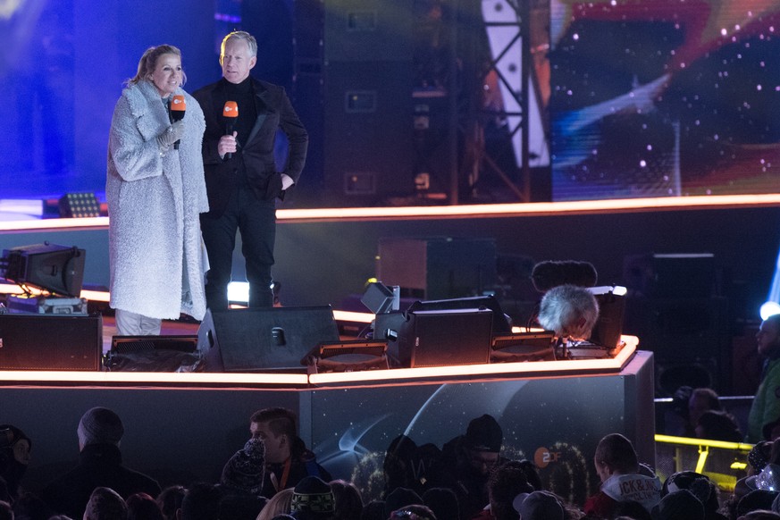 Andrea Kiewel und Johannes B. Kerner moderierten die Neujahrsfeier.