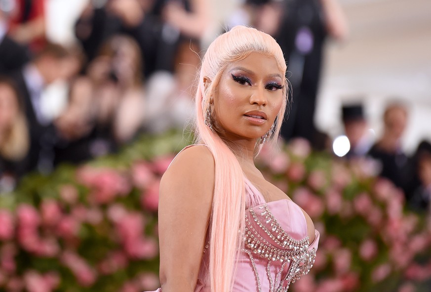 NEW YORK, NEW YORK - MAY 06: Nicki Minaj attends The 2019 Met Gala Celebrating Camp: Notes on Fashion at Metropolitan Museum of Art on May 06, 2019 in New York City. (Photo by Jamie McCarthy/Getty Ima ...