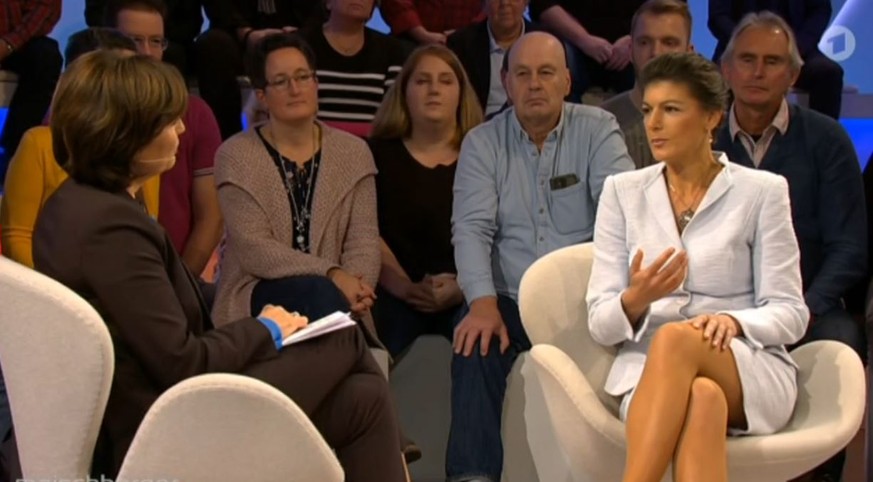 Die Linken-Politikerin Sahra Wagenknecht war am Mittwochabend bei Sandra Maischberger zugast.