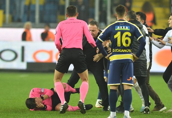 Match referee Halil Umut Meler was assaulted following the Turkish Super Lig clash between Ankaragucu vs. Rizespor in Ankara, Turkey, on 12 December 2023. At the end of the match, Ankarag