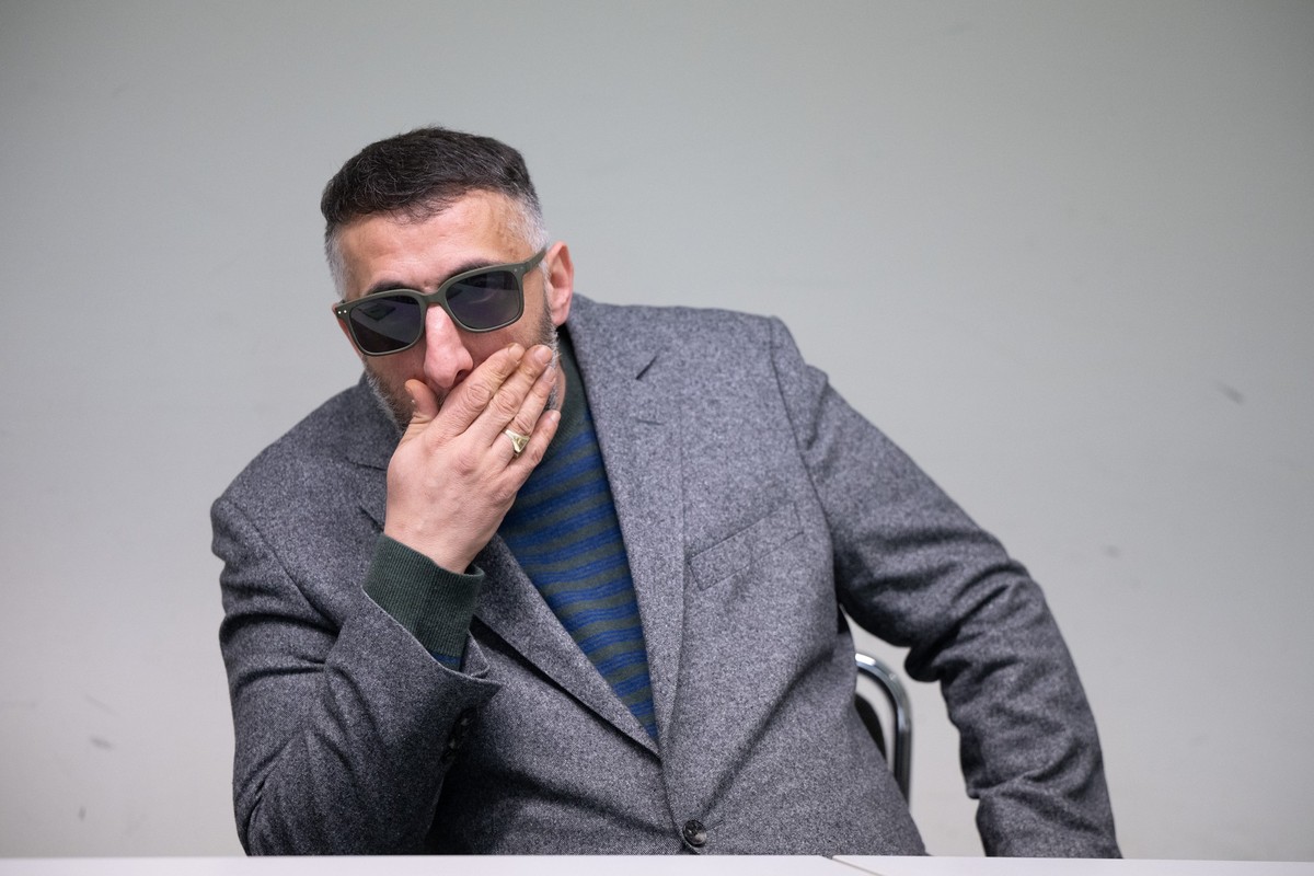 ARCHIV - 28.02.2024, Berlin: Kida Khodr Ramadan, Schauspieler, sitzt zu Beginn eines Prozesses gegen ihn im Gerichtssaal im Amtsgericht Tiergarten. Der �4 Blocks�-Star ist wegen mehrerer F�lle wegen F ...
