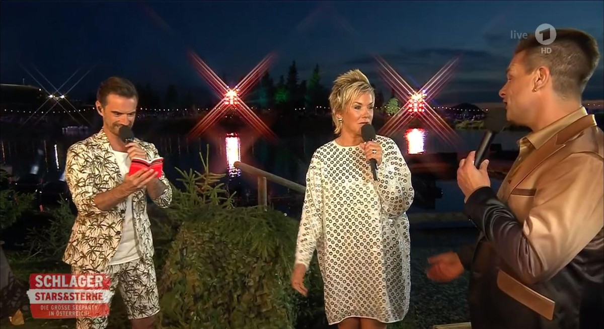 Florian Silbereisen, Inka Bause und Eloy de Jong: Die beiden mussten Fragen von Silbereisen beantworten.