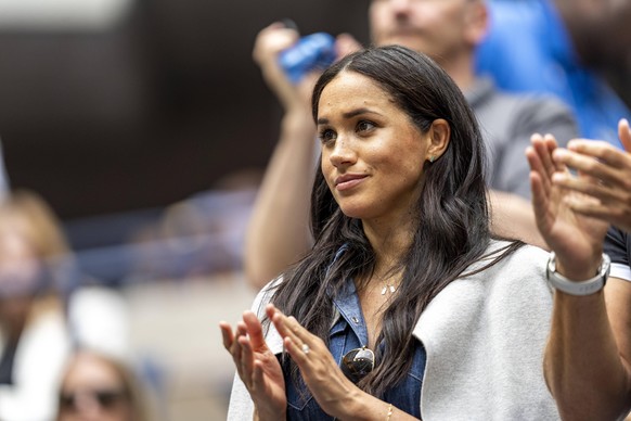 TennisUSOpen2019-09-07WFinal Meghan Markle cheers on friend Serena Williams of USA while she is competing in the finals of the Women s Singles at the 2019 US Open Tennis New York Arthur Ashe Stadium U ...