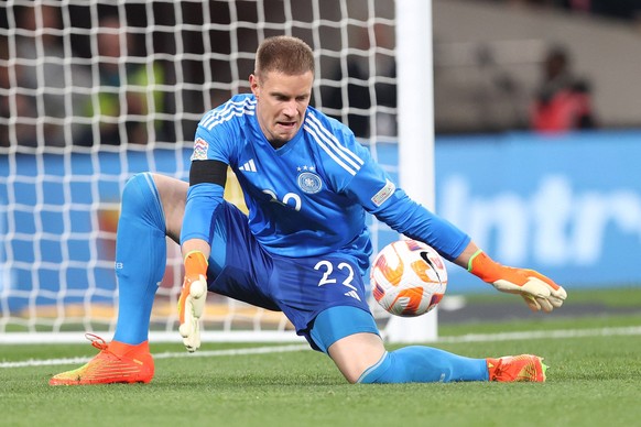 England v Germany 26 September 2022, London - UEFA Nations League - League A Group 3 - England v Germany - Germany goalkeeper Marc-Andre ter Stegen - Photo: Charlotte Wilson / Offside. London UK *** E ...