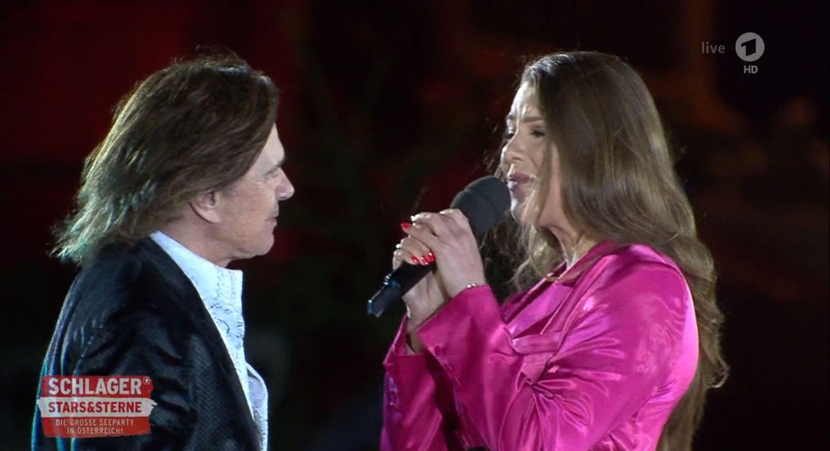Jürgen und Joelina Drews: Die beiden performten zum ersten Mal gemeinsam auf einer Bühne.