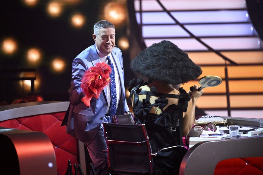 COLOGNE, GERMANY - MARCH 31: Juror Joachim Llambi reacts during the 6th Show of &quot;Let&#039;s Dance&quot; at MMC Studios on March 31, 2023 in Cologne, Germany. (Photo by Sascha Schuermann/Getty Ima ...