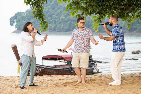 Isa Berisha (links) und Sidan Yilmaz (rechts) schieden aus. Nur Felix Gleixner zog auf Phuket in die nächste Recall-Runde ein.