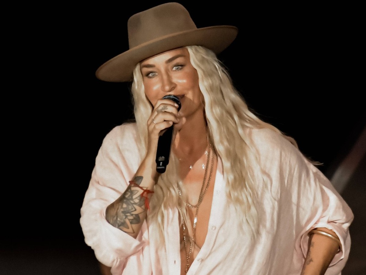 Berlin Sarah Connor - Sommer Open Air 2023 25.08.2023,Entertainment Musik, Sarah Connor - Sommer Open Air 2023,v.l. Sarah Connor live bei einem Konzert Ihrer Sommer Open Air-Tour 2023 auf der Waldbueh ...