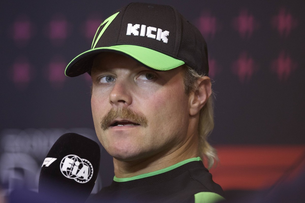 F1 Grand Prix of Spain - Previews Valtteri Bottas of Finland and Stake F1 Team Kick Sauber attends the press conference, PK, Pressekonferenz during the press conference during previews ahead of the F1 ...
