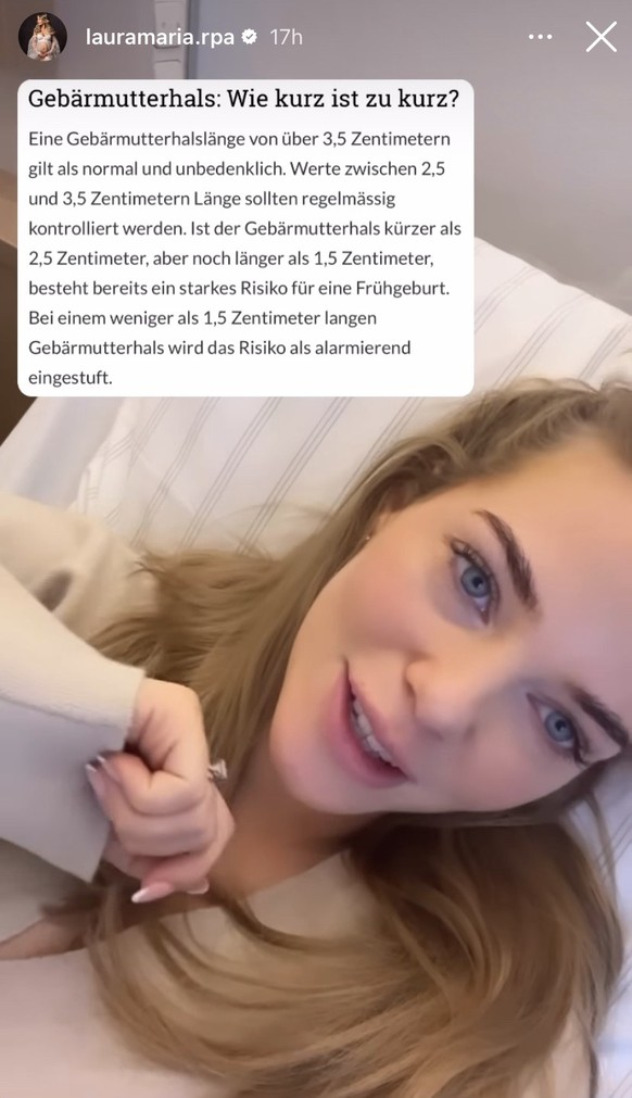 Laura Maria sagt offen, warum sie ins Krankenhaus musste.