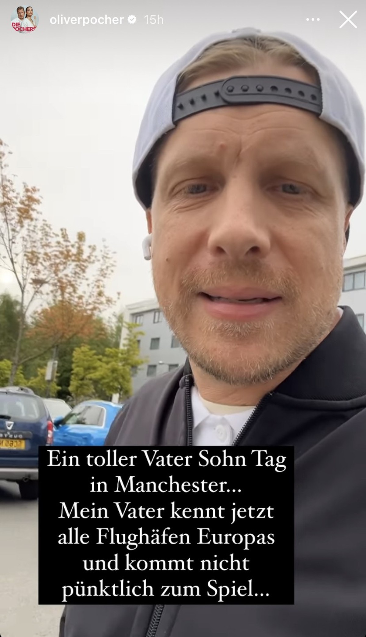Oliver Pocher weilte eine Zeit allein in Manchester.