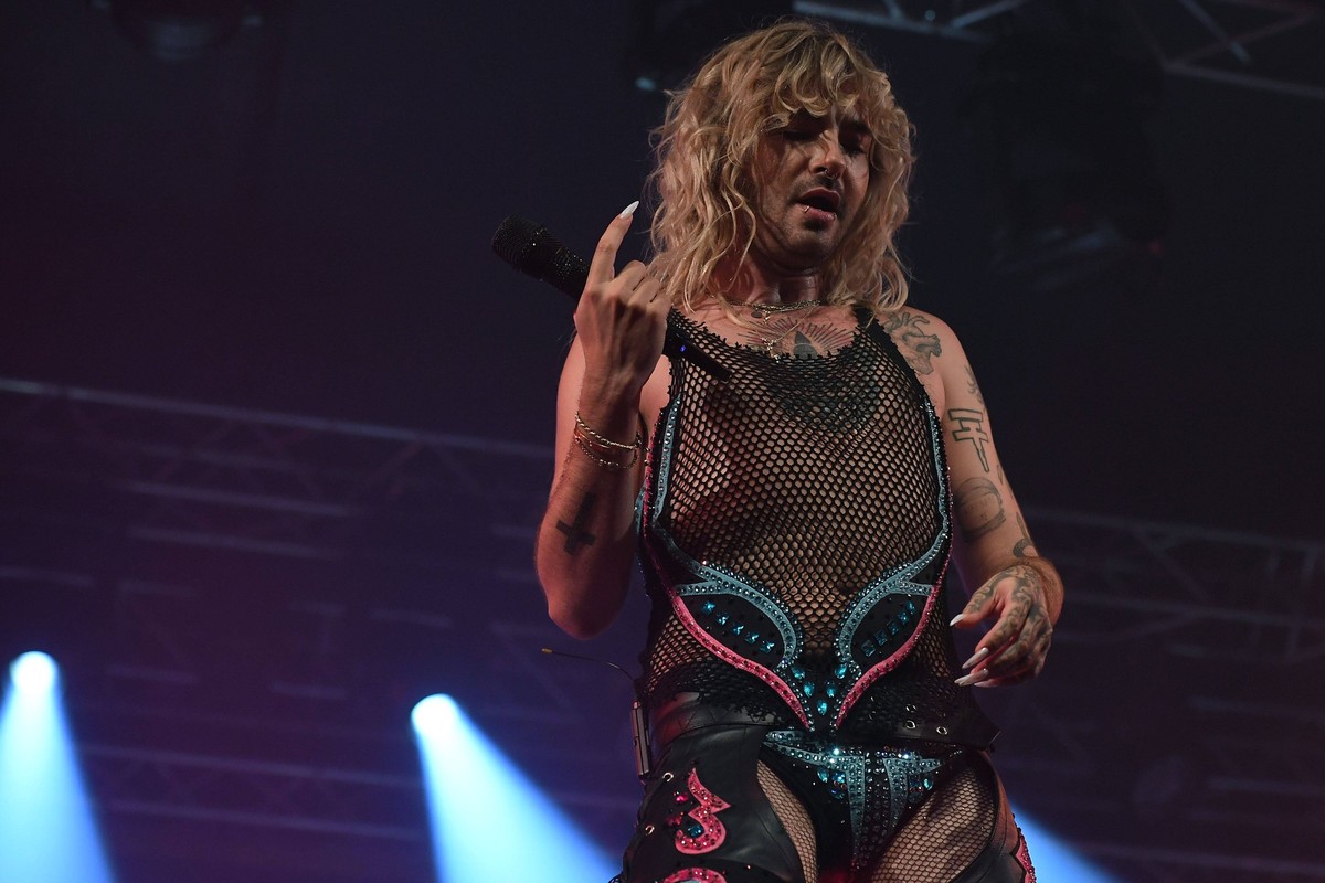 Tokio Hotel am 24.08.2023 beim Zeltfestival Ruhr in Bochum Bill Kaulitz, S
