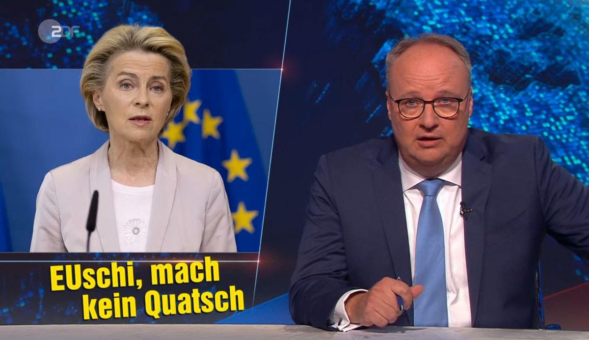 Die "Heute Show" stellte der "EUschi" Ursula von der Leysern ein mäßig freundliches Zeugnis aus.
