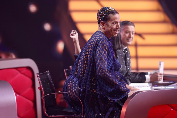 COLOGNE, GERMANY - APRIL 01: Jorge Gonzalez seen on stage during the 6th show of the 15th season of the television competition show &quot;Let&#039;s Dance&quot; at MMC Studios on April 01, 2022 in Col ...